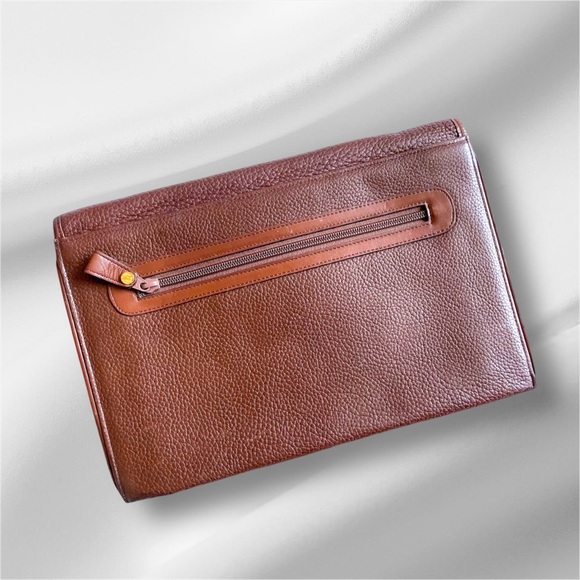 BURBERRY large Leather Clutch Crossbody 🤎 - Picture 4 of 12